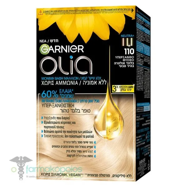 Garnier Olia Permanent Hair Dye No110 Extreme Blonde Natural, 60g