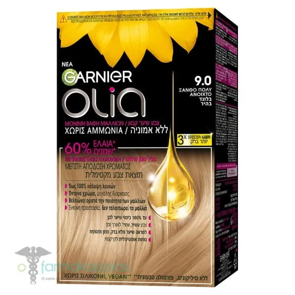 Garnier Olia Permanent Hair Dye No9.0 Very Light Blonde, 60g