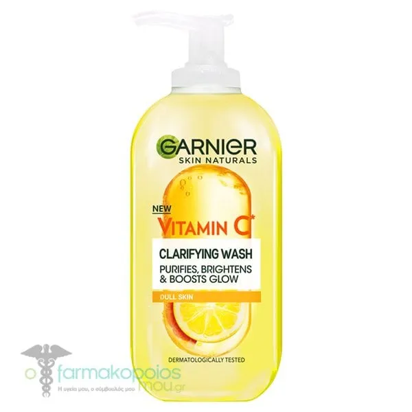 Garnier Skin Naturals Vitamin C Clarifying Wash Dull Skin, 200ml
