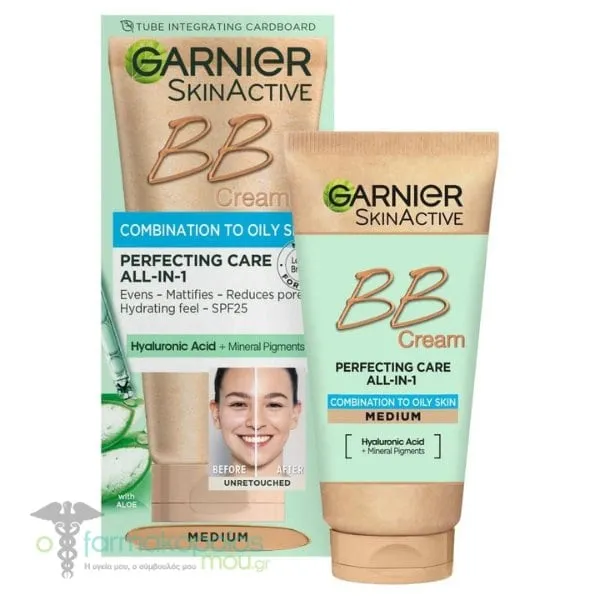 Garnier Skinactive ΒΒ Cream Hyaluronic Aloe All-in-1 Medium, 50ml