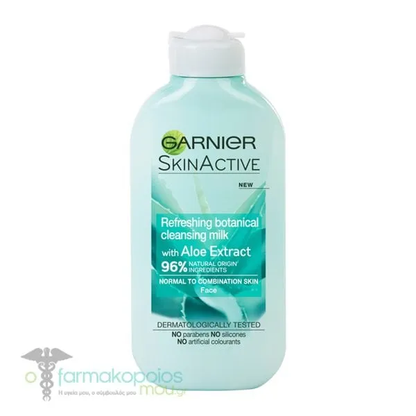 Garnier SkinActive Refreshing Botanical Cleansing Milk with Aloe Vera Extract, 200ml