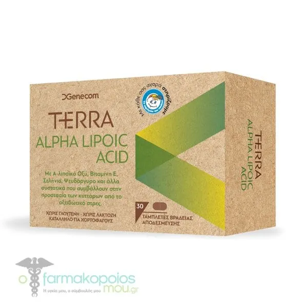 Genecom Terra Alpha Lipoic Acid, 30tabs