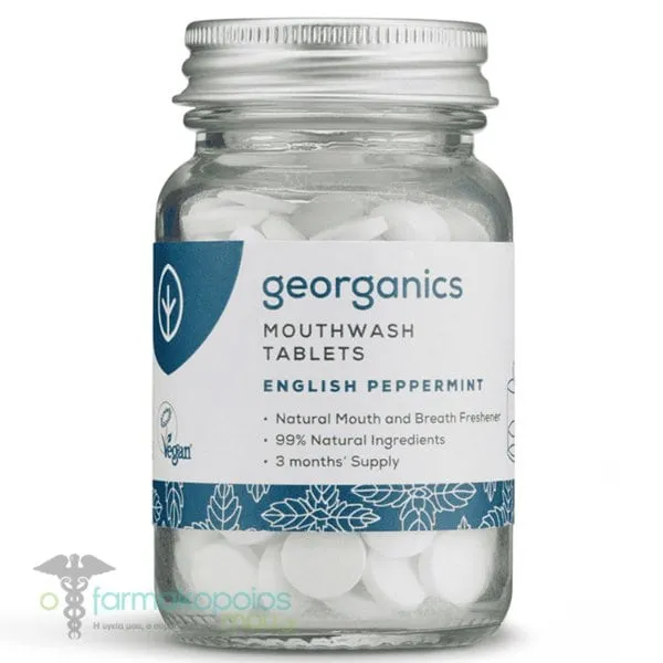 Georganics Στοματικό Διάλυμα σε Δισκία με Γεύση Μέντα, 180tabs