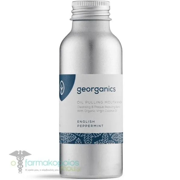 Georganics Oil Pulling Στοματικό Διάλυμα με Γεύση Μέντα, 100ml