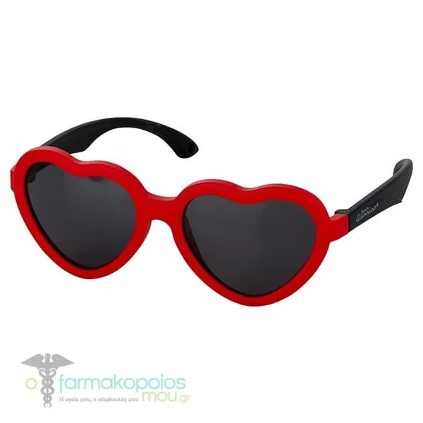 Giannino Polarized Παιδικά Γυαλιά Ηλίου Καρδιά Κόκκινα-Μαύρα, 1τεμ