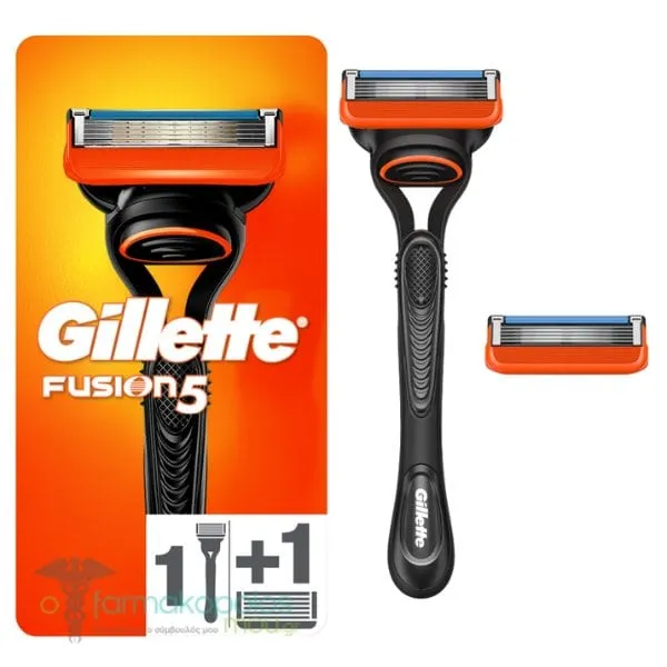 Gillette Fusion 5 Handle, 1pc & Razor Blade Refills, 2pcs, 1set