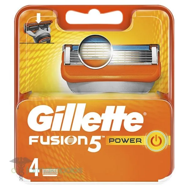 Gillette Fusion5 Power Razor Blade Refills, 4pcs