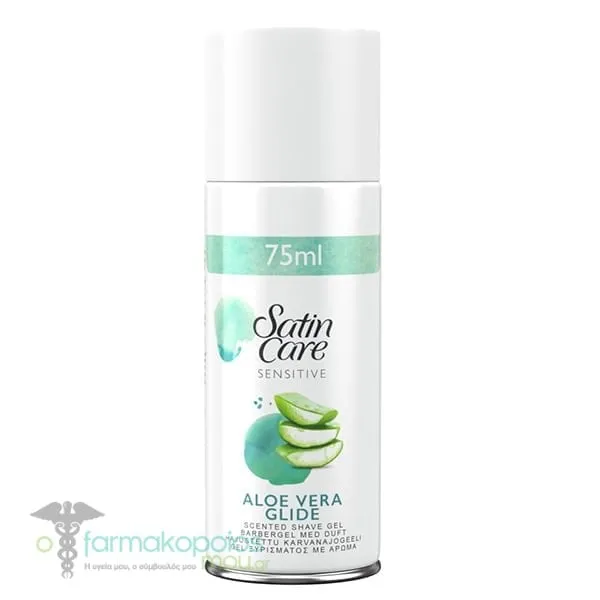 Gillette Satin Care Sensitive Aloe Vera Glide Scented Shave Gel, 75ml