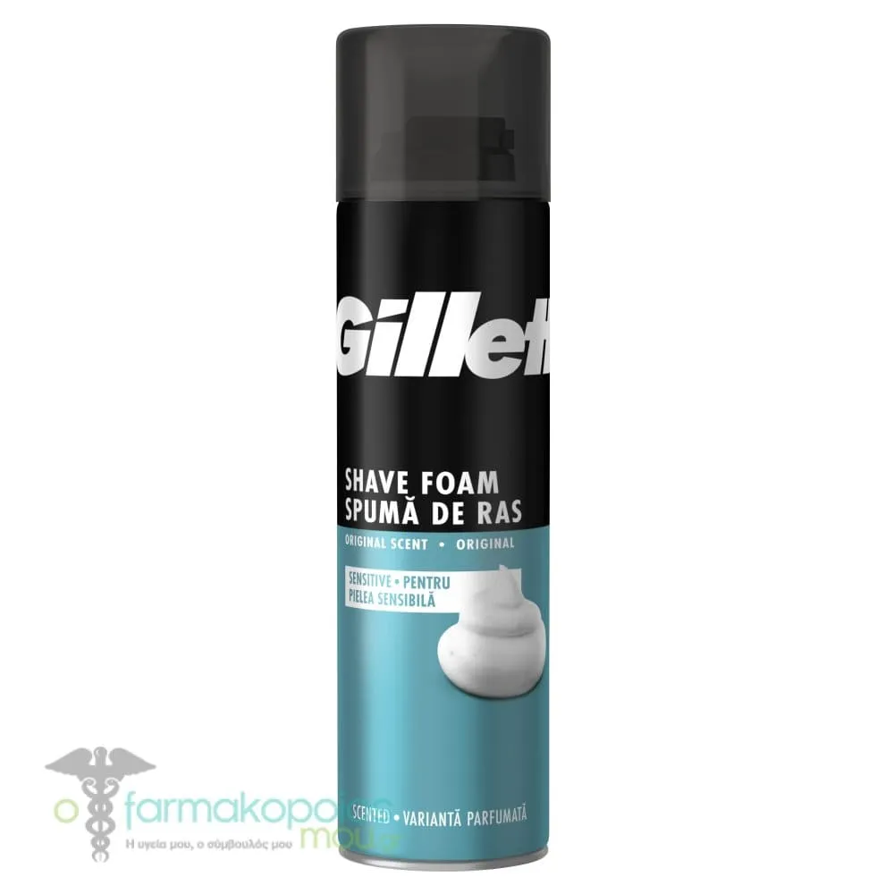 Gillette Shave Foam Sensitive Skin, 200ml