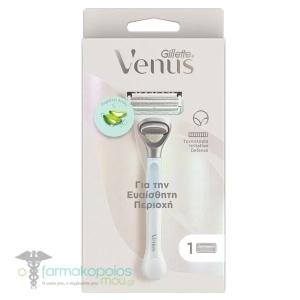 Gillette Venus Fig Women's Shaver for the Sensitive Area & Replacement Head, 1set