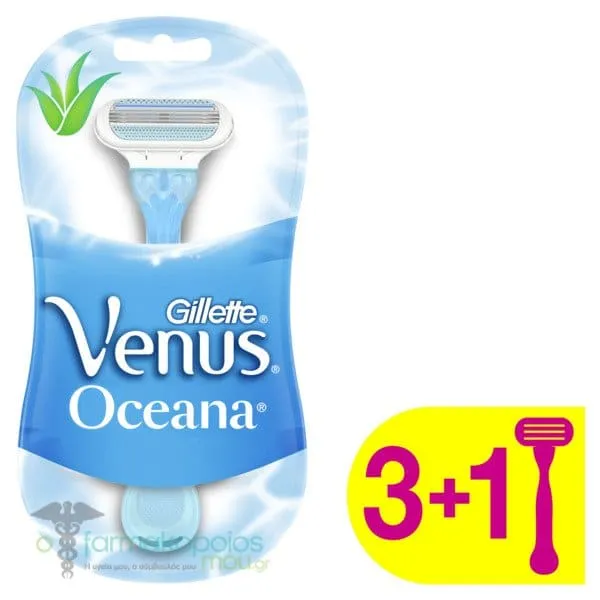 Gillette Venus Oceana Women's Disposable Razors, 4pcs