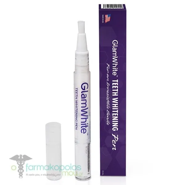GlamWhite Teeth Whitening Pen Στυλό Λεύκανσης Δοντιών, 2ml