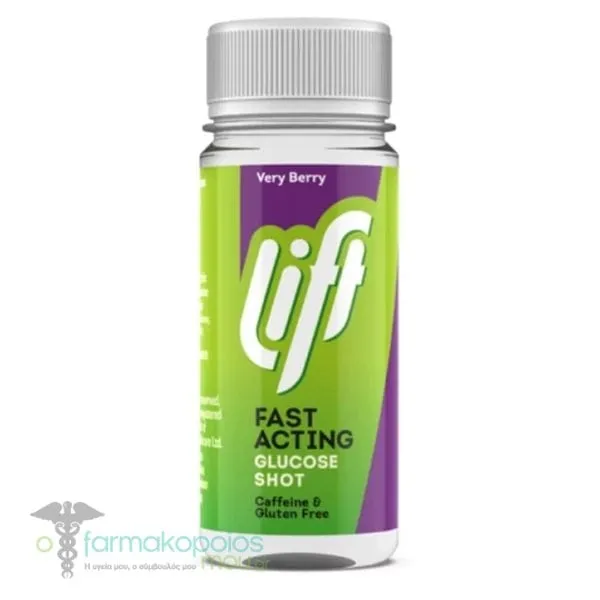 Gluco Lift Fast Acting Glucose Juice Shot with Flavor Very Berry, 60ml