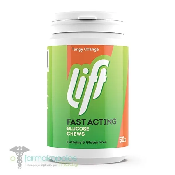 Gluco Tabs Tangy Orange Fast-Acting Glucose, 50tabs
