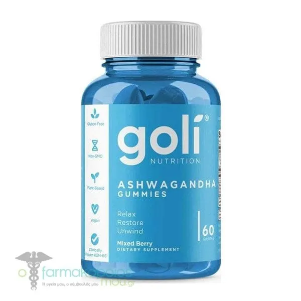 Goli Nutrition Ashwagandha Gummies, 60gummies
