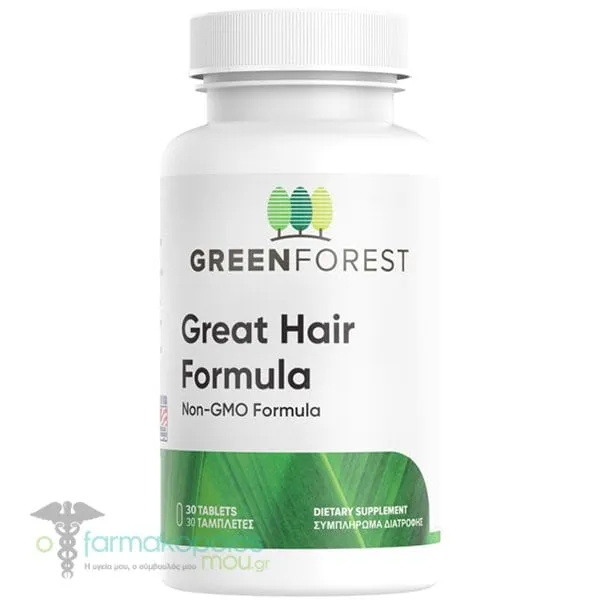 Green Forest Great Hair Formula, 30caps