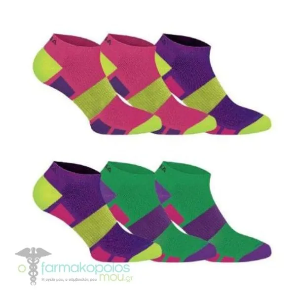 GSA Hydro[+] 6946 Women’s Extra Cushioned High Performance Low Cut Recycled Socks, 6pack - 50 Multicolor