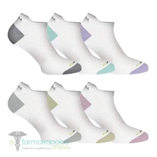 GSA Organic Plus[+] 3616 Women’s Ultralight Performance Low Cut Eco-friendly Socks, 6pack - 52 White-Multicolor