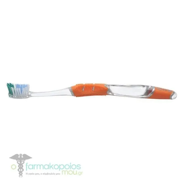 Gum 493 Technique+ Compact Medium Toothbrush, 1pc - Πορτοκάλι