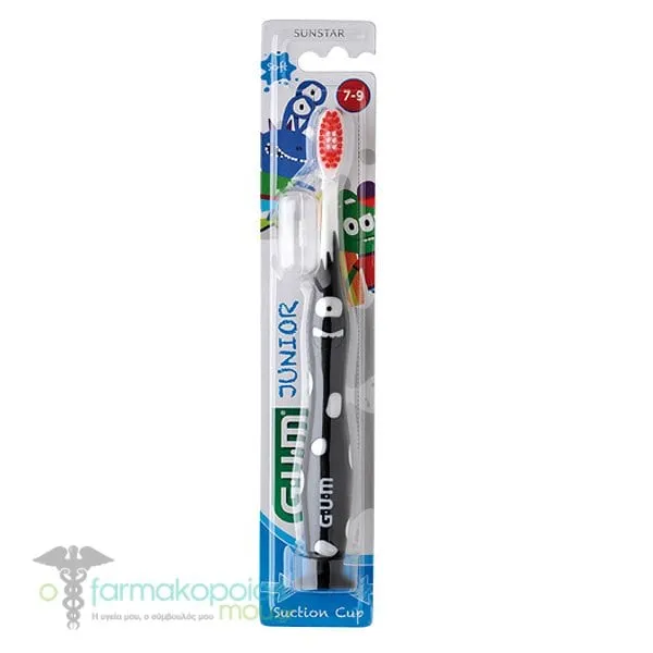 Gum Junior Soft Toothbrush 6-9 Years, 1pc - 002 Μαύρο