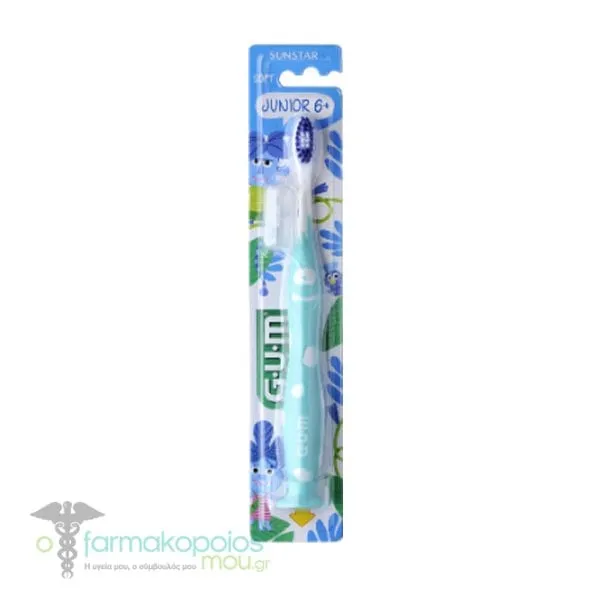 Gum Junior Soft Toothbrush 6-9 Years, 1pc - Γαλάζιο