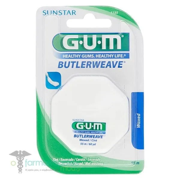 Gum ButlerWeave Waxed Dental Floss 50m, 1pc