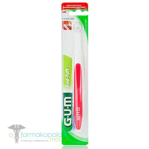 Gum End Tuft Toothbrush, 1pc - Κόκκινο