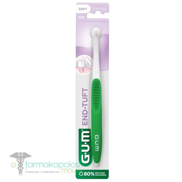 Gum End Tuft 308 Oδοντόβουρτσα με Μικρή Κεφαλή, 1τεμ