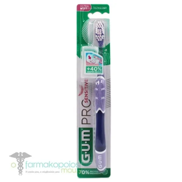 Gum Pro Sensitive Sunstar 510 Ultra Soft Toothbrush, 1pc - Μώβ