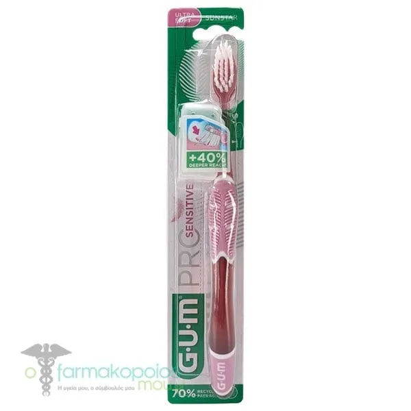 Gum Pro Sensitive Sunstar 510 Ultra Soft Toothbrush, 1pc - Ρόζ