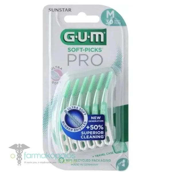 Gum Soft Picks Pro Interdental Cleaners Medium, 30pcs