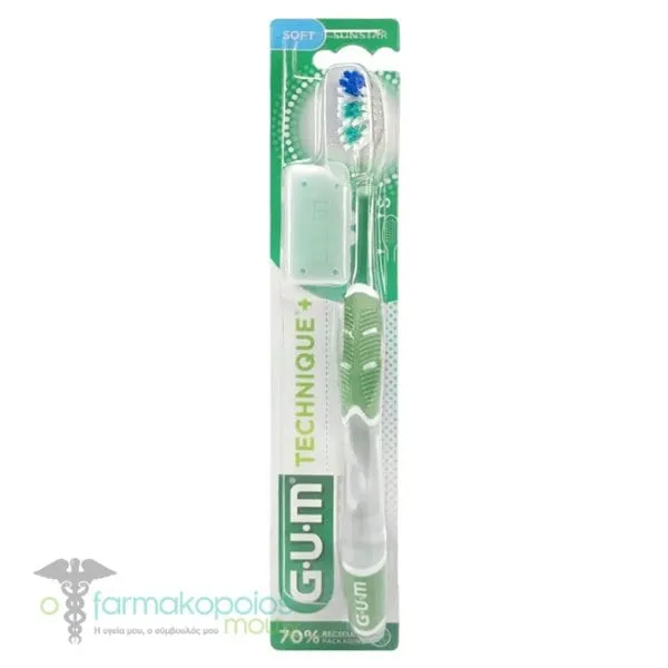Gum Technique 491 Toothbrush Soft, 1pc - Πρασινο