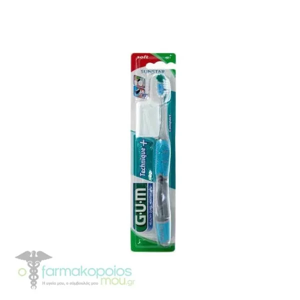 Gum Technique 491 Toothbrush Soft, 1pc - Γαλάζιο