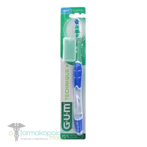Gum Technique Full Toothbrush 490 Soft, 1pc - Μπλέ