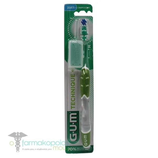 Gum Technique Full Toothbrush 490 Soft, 1pc - Πρασινο