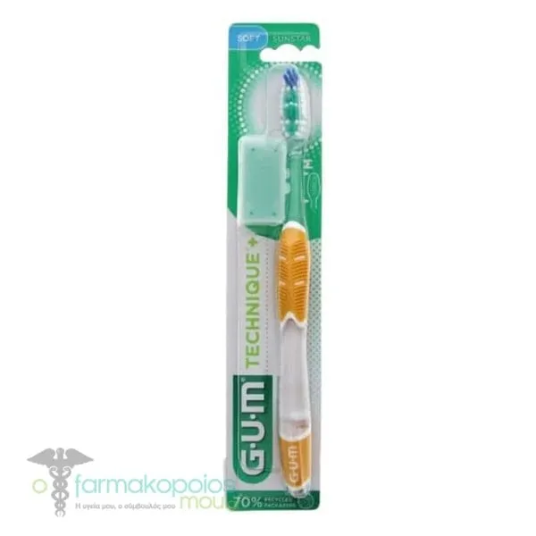 Gum Technique Full Toothbrush 490 Soft, 1pc - Πορτοκάλι