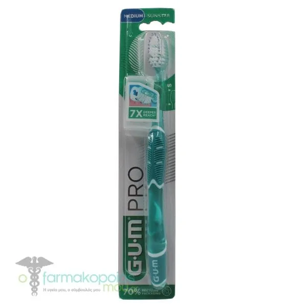 Gum Technique Pro Compact Medium Toothbrush, 1pc - Γαλάζιο