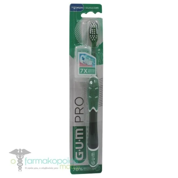 Gum Technique Pro Compact Medium Toothbrush, 1pc - Πρασινο