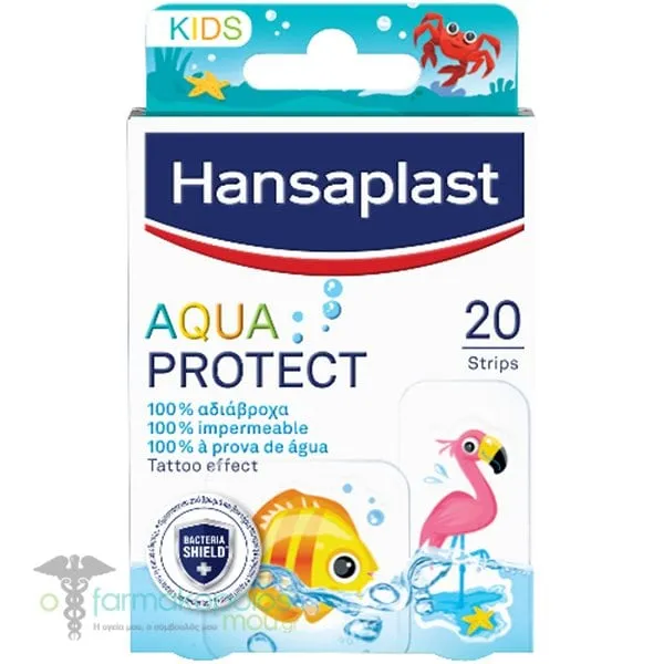 Hansaplast Aqua Protect Kids Kids Pads 100% Waterproof & Transparent, 20pcs
