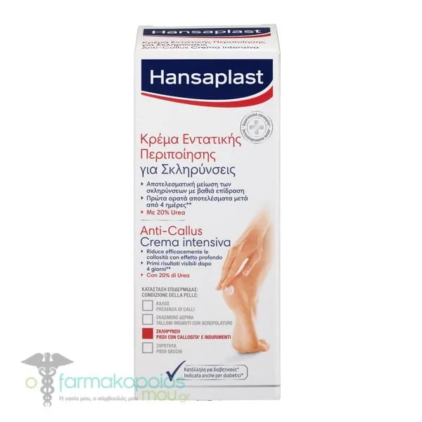 Hansaplast Foot Expert Anti-Callus Intensive Cream 20% Urea, 75ml