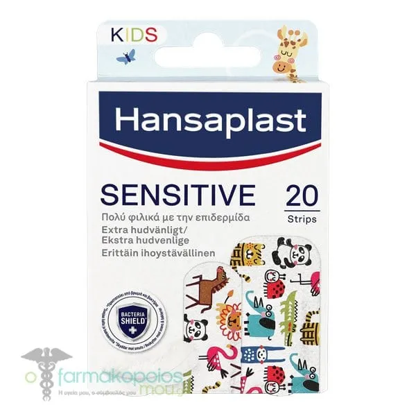 Hansaplast Sensitive Kids Adhesive Strips, 20pcs