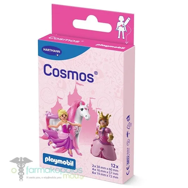 Hartmann Cosmos Playmobil Princess Επιθέματα για Μικρές Πληγές, 12τεμ
