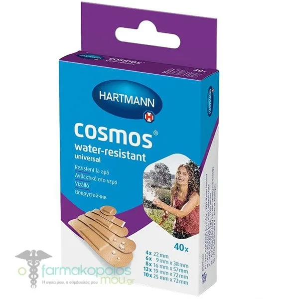 Hartmann Cosmos Water Resistant Αδιάβροχα Αυτοκόλλητα Επιθέματα, 40τεμ