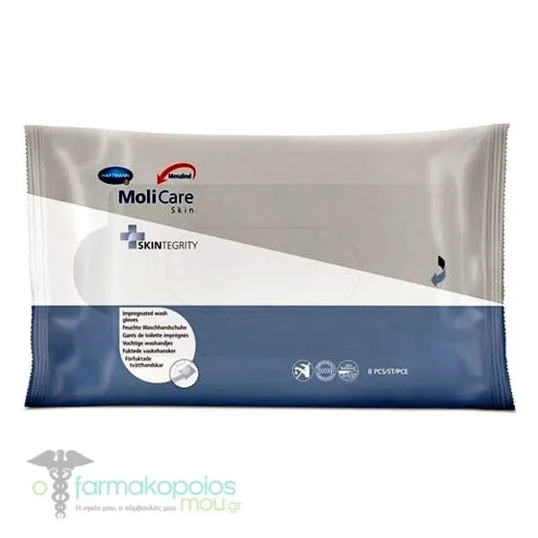 Hartmann MoliCare Skin Skintegrity Impregnated Wash Gloves (995083), 8pcs