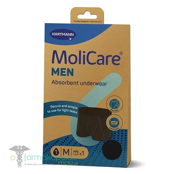 Hartmann MoliCare Men Επαναπλενόμενο Ανδρικό εσώρουχο Μedium 1 Τεμ.