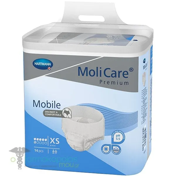 Hartmann MoliCare Mobile Σλιπ Ακράτειας No. X-Small (915840), 14τεμ