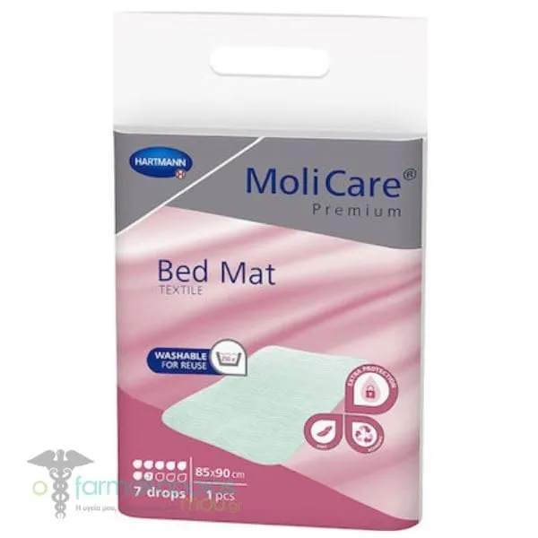 Hartmann Molicare Premium Bed Mat Textile 7 Drops (85x90cm), 1pc
