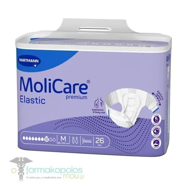 Hartmann MoliCare Premium Elastic Incontinence Diaper 8 Drops, 26pcs