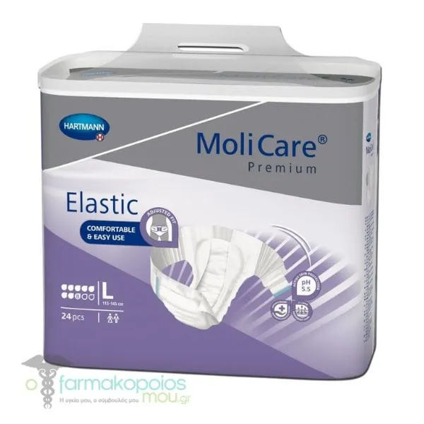 Hartmann Molicare Premium Elastic Night Incontinence Diapers Large, 24pcs