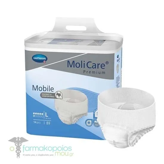 Hartmann MoliCare Premium Mobile Εσώρουχο Ημέρας με Ενισχυμένη Απορροφητικότητα No.6 Large, 14τεμ